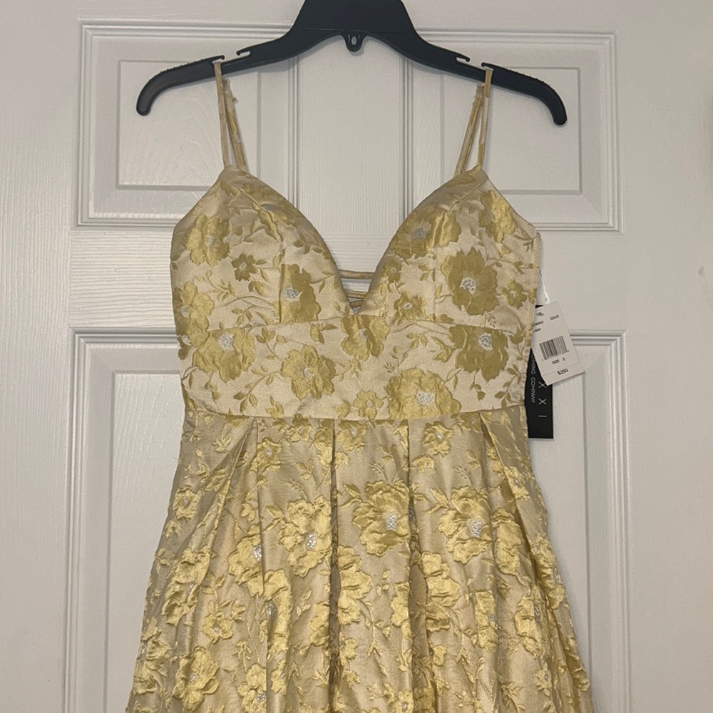 Gold High-Low Dress Size 3